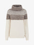 Pull en maille à col roulé - Beige - 1
