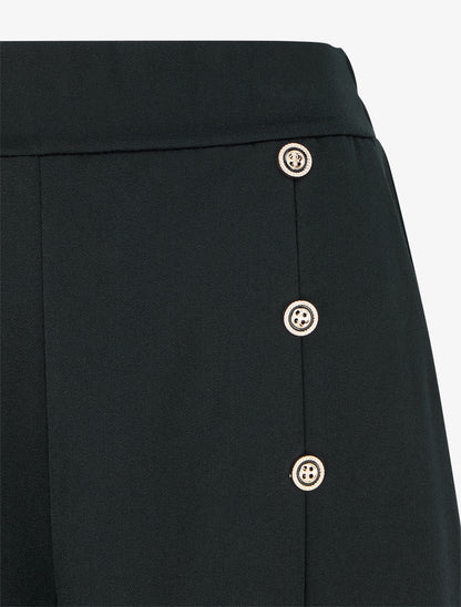 Pantalon pont coupe droite - Noir - 3
