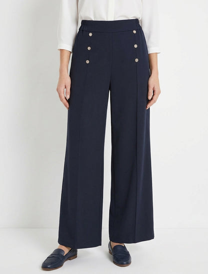 Pantalón de puente corte recto - Marine