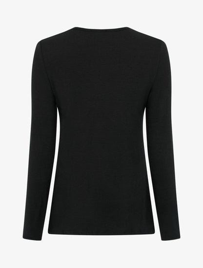 Pull fin à col noué - Noir - 2