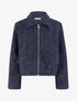 Veste coupe boule duveuteuse - Marine - 1