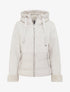 Manteau uni à intérieur fourrure synthétique - Blanc - 1