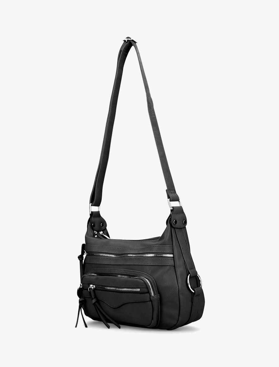 Sac besace Philomena - Noir - 2