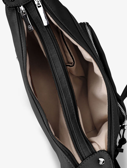 Sac besace Philomena - Noir - 4