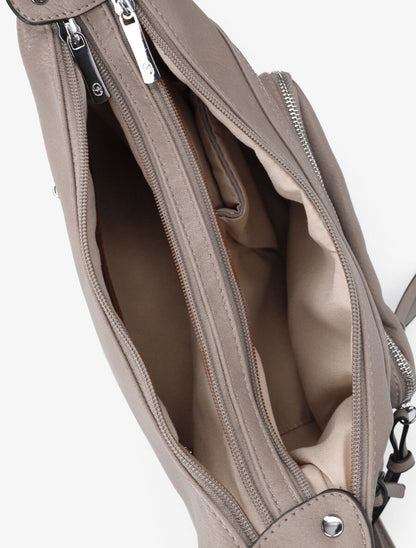 Sac besace Philomena - Taupe - 4