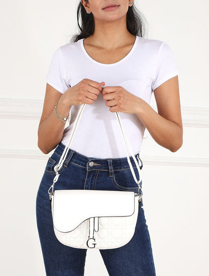 Sac besace Donna - Blanc - 5