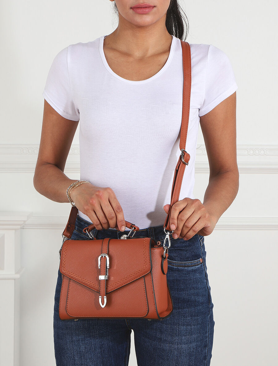 Sac besace Imany - Camel - 5