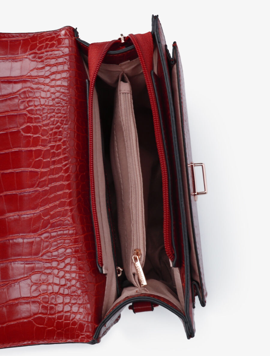 Sac à main Léo - Rouge - 4