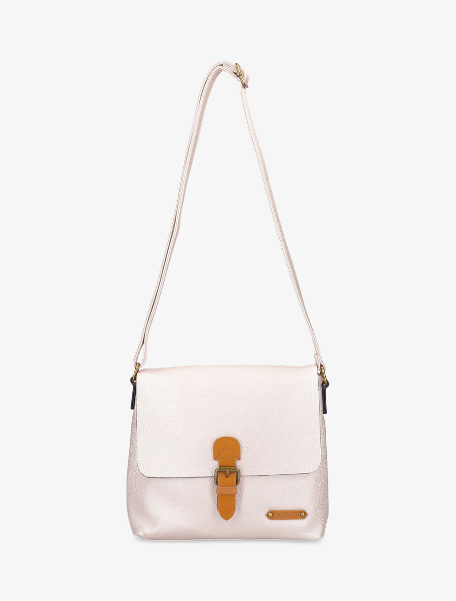 Sac bandoulière Ilyanna - Beige métallisé - 3