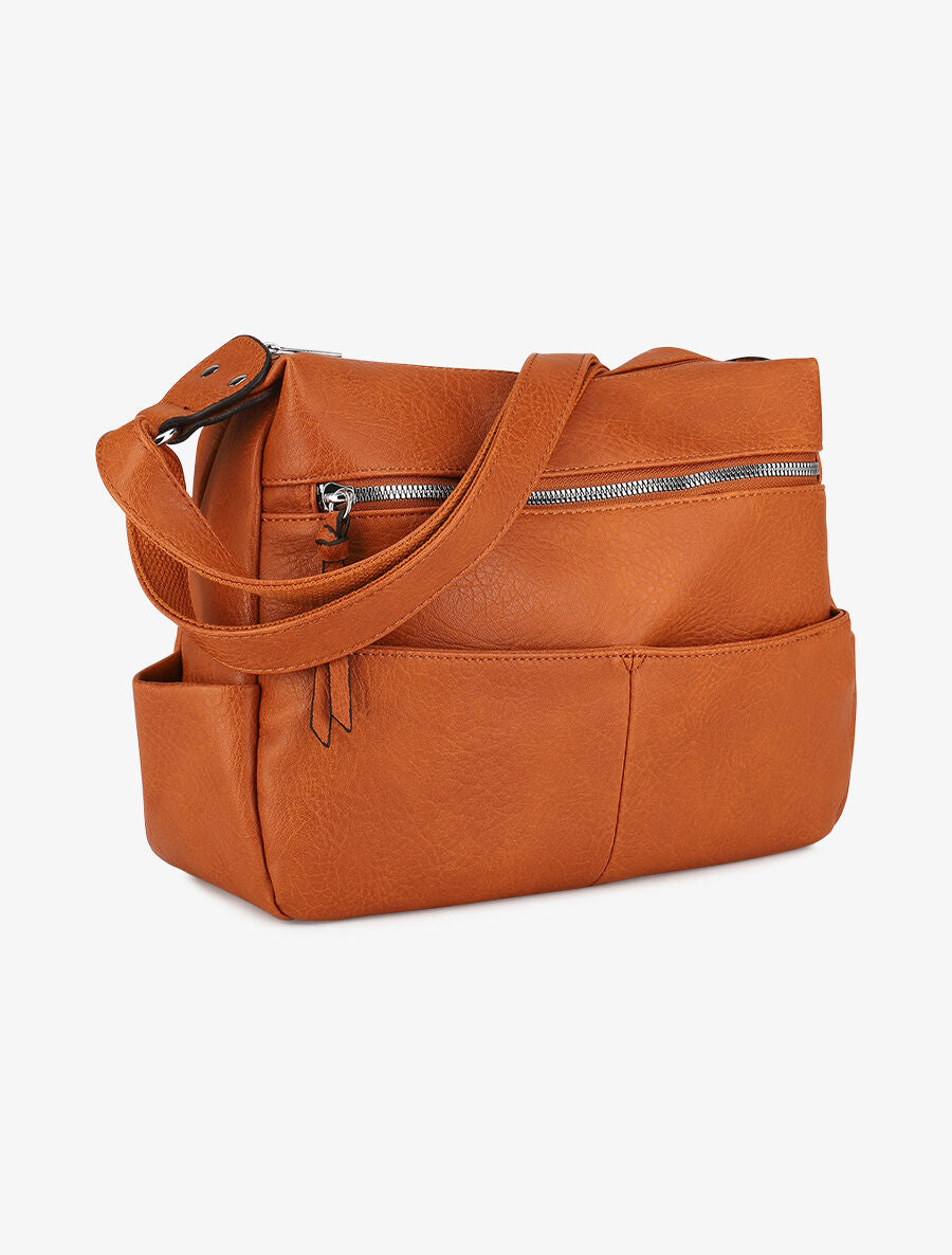 Sac bandoulière Sarah - Camel - 3