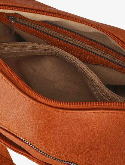 Sac bandoulière Sarah - Camel - 4