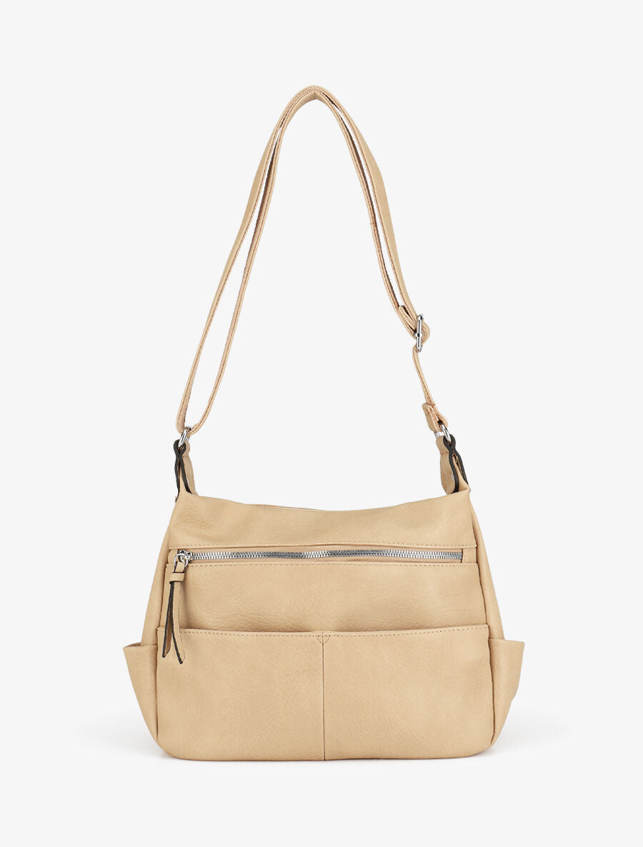 Sac bandoulière Sarah - Taupe - 1