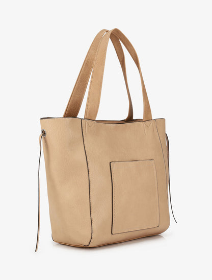 Sac cabas et pochette Julienne - Taupe - 3