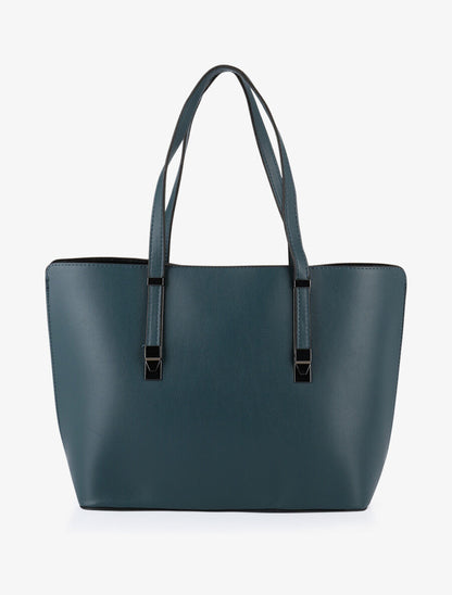 Sac cabas Eléanor - Bleu canard - 1