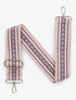 Bandoulière réglable en tissu motif en V - Rose - 1