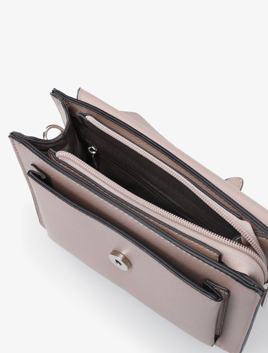 Sac à bandoulière Larissa - Taupe clair - 4