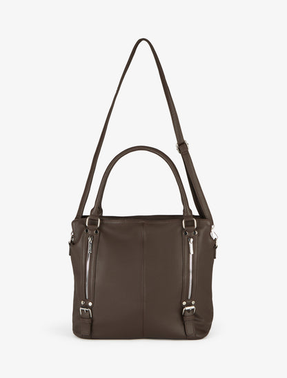 Sac cabas Eugénie - Marron - 3