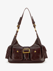 Sac besace Monica - Lie de vin - 1