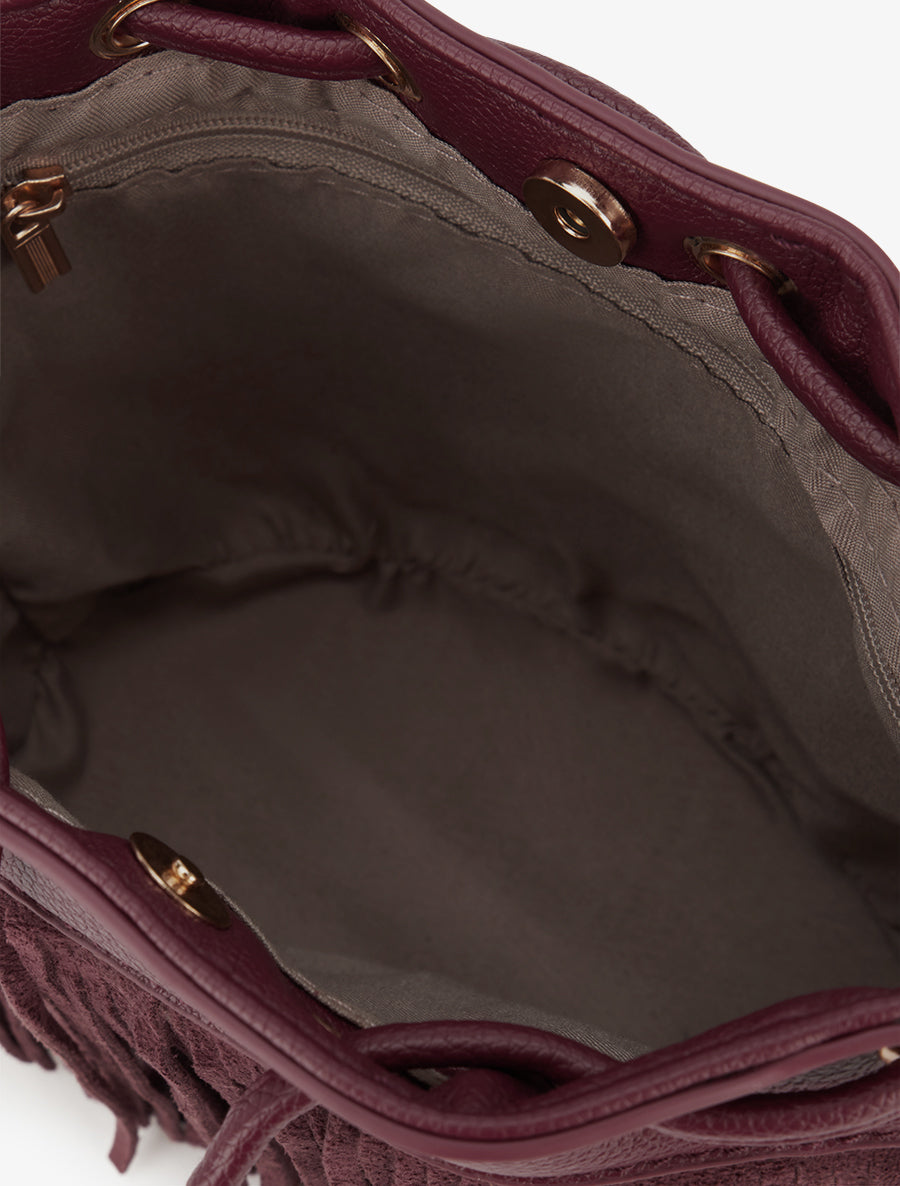 Sac bourse Juliette - Lie de vin - 4