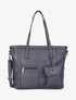 Sac cabas à pochette Melinda - Bleu - 1