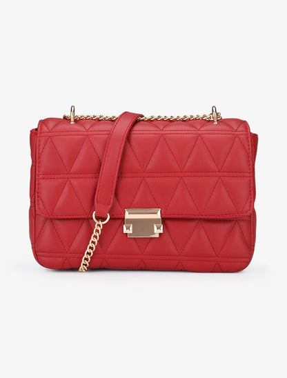 Sac besace Julie - Rouge foncé - 6