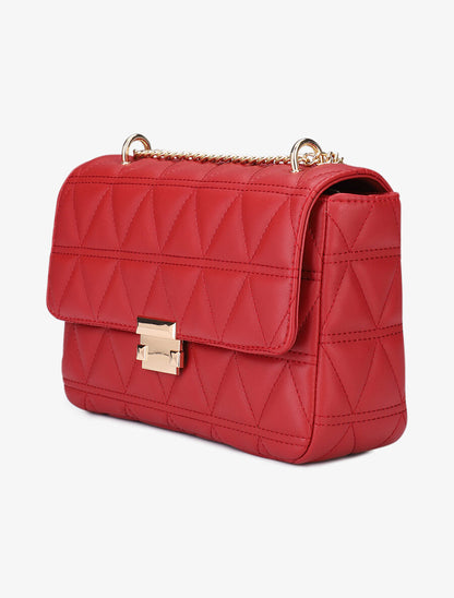 Sac besace Julie - Rouge foncé - 2
