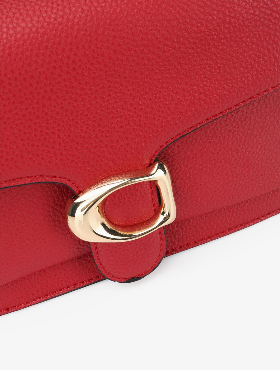Sac bandoulière Dominique - Rouge - 4