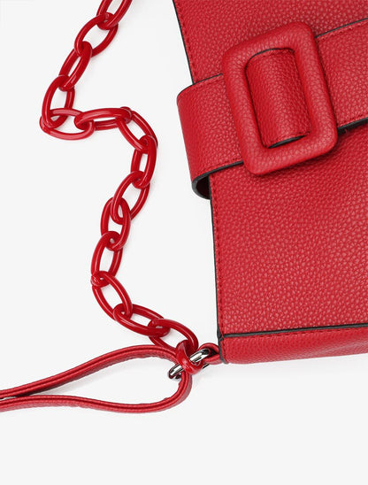 Sac besace Amandine - Rouge - 4