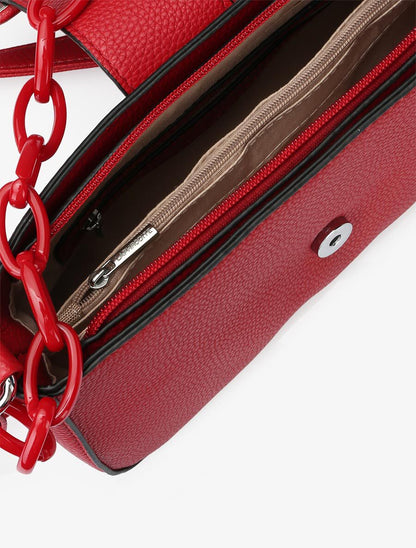 Sac besace Amandine - Rouge - 5