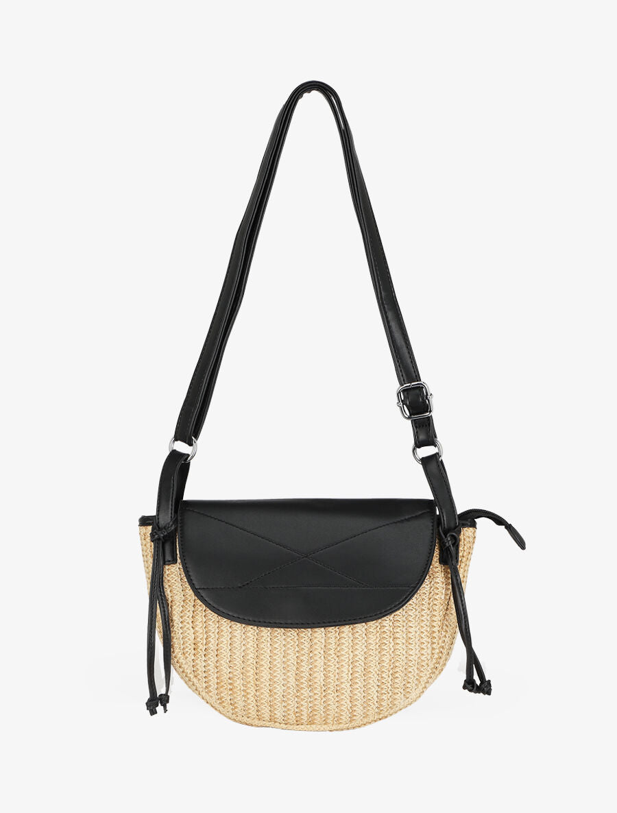 Sac besace Justina - Noir - 1