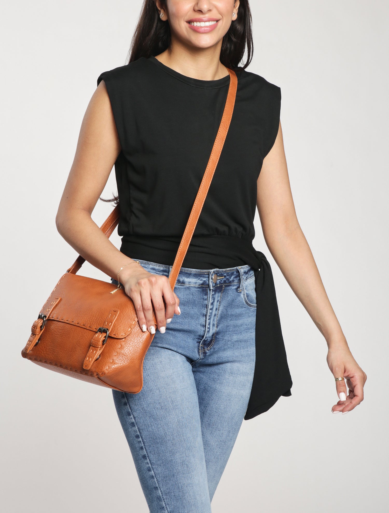 Sac besace Kylie - Camel - 5