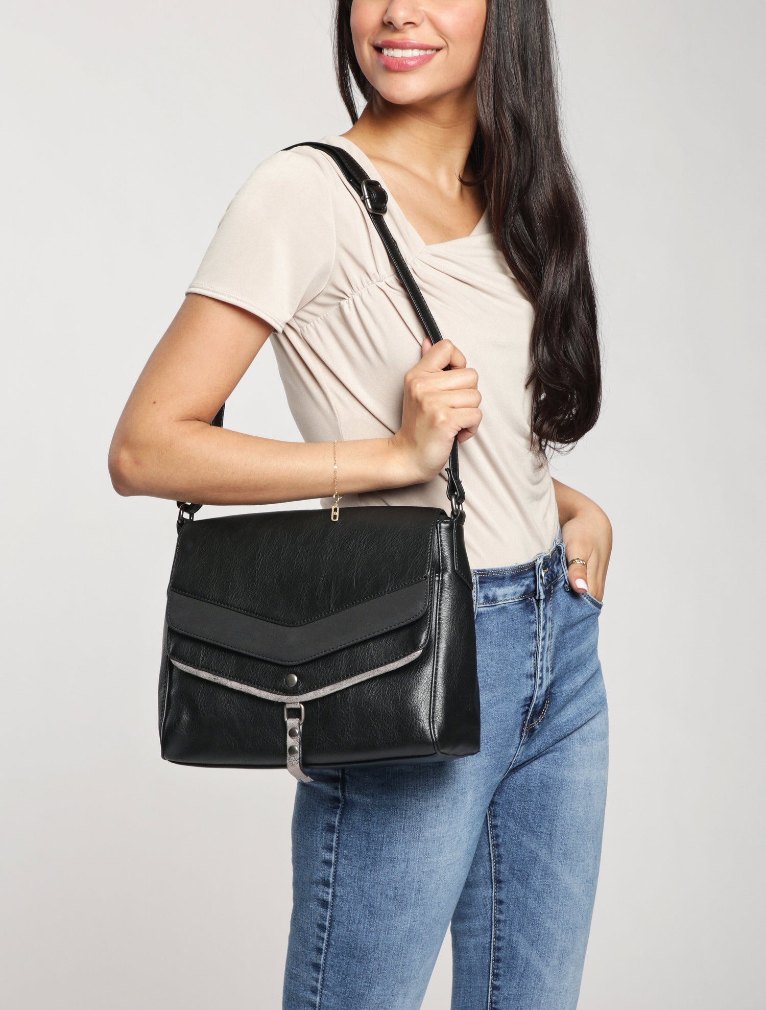 Sac besace Jerry - Noir - 5
