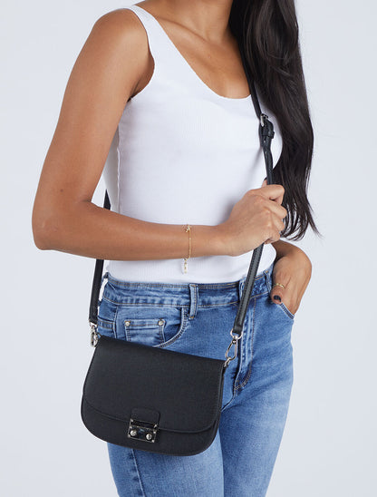 Sac besace Dinabelle - Noir - 5
