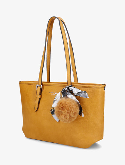Sac cabas Justine - Jaune moutarde - 2