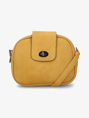 Sac besace Sylvie - Jaune moutarde - 5