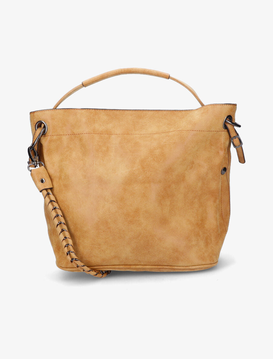 Sac cabas Elena - Jaune moutarde - 1