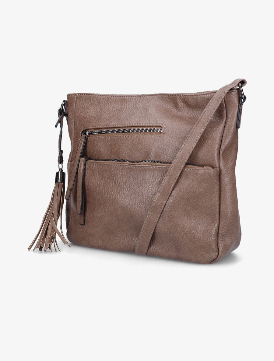 Sac besace Zoé - Taupe - 2
