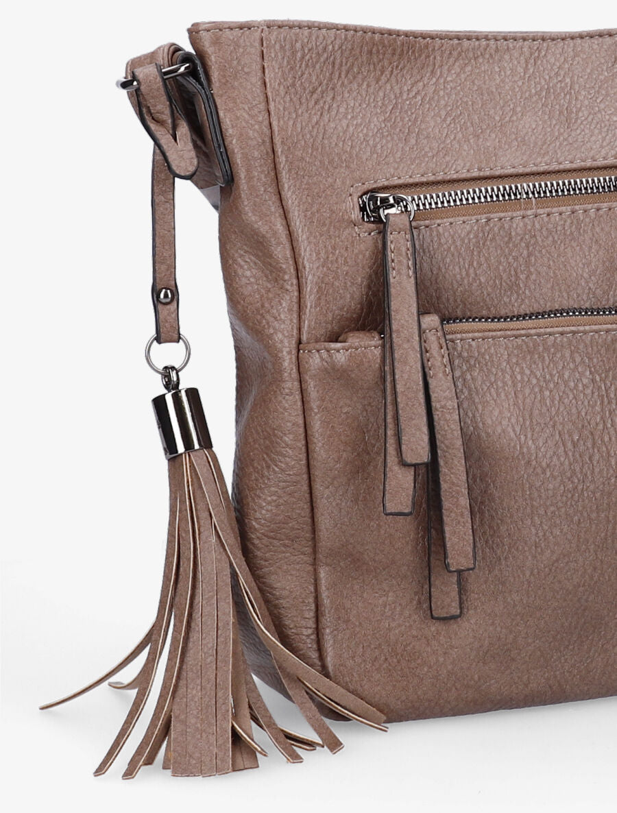 Sac besace Zoé - Taupe - 4