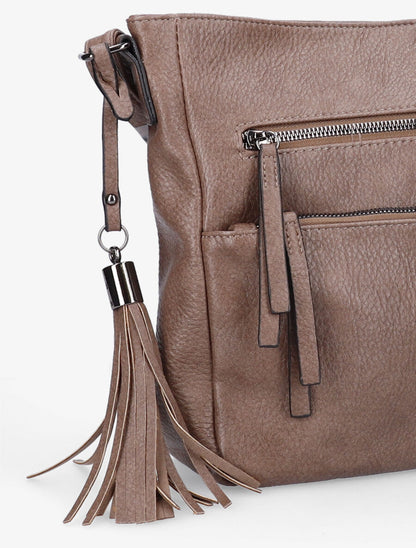 Sac besace Zoé - Taupe - 4