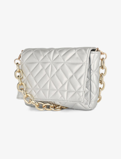 Sac besace Gianella - Argent - 3