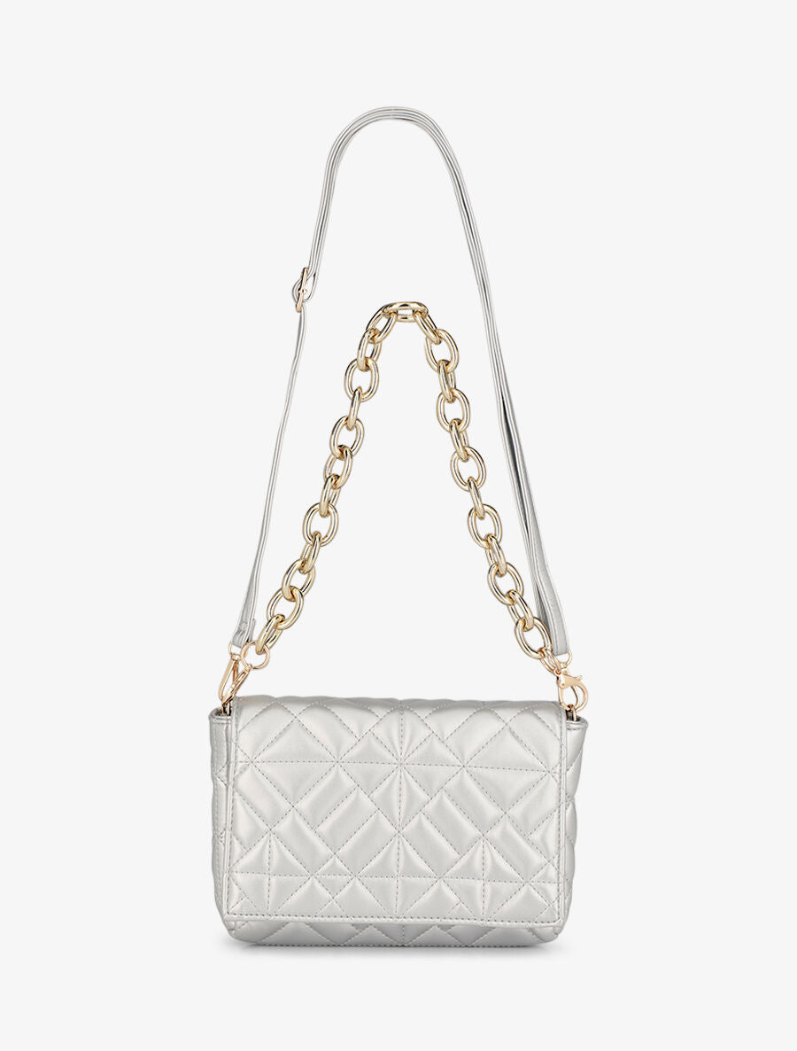 Sac besace Gianella - Argent - 5