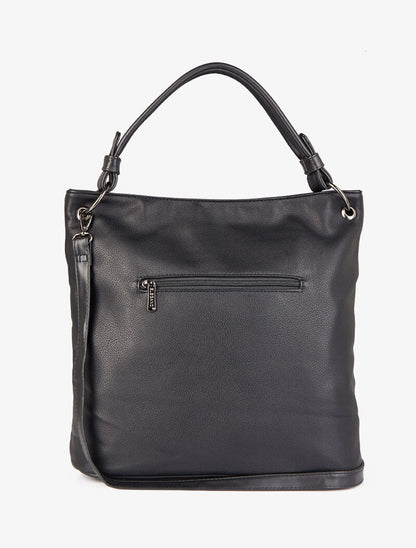 Sac cabas clouté Katia - Noir - 3