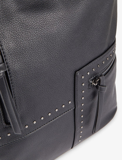Sac cabas clouté Katia - Noir - 4