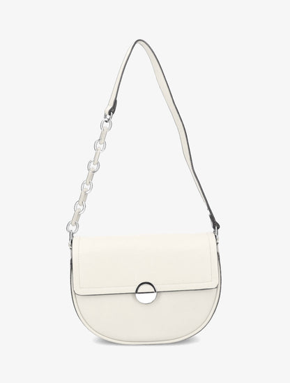 Sac besace Maja - Blanc métallisé - 1
