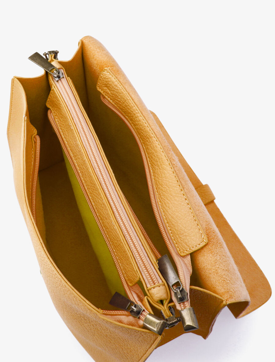 Sac besace Sadia - Jaune moutarde - 4