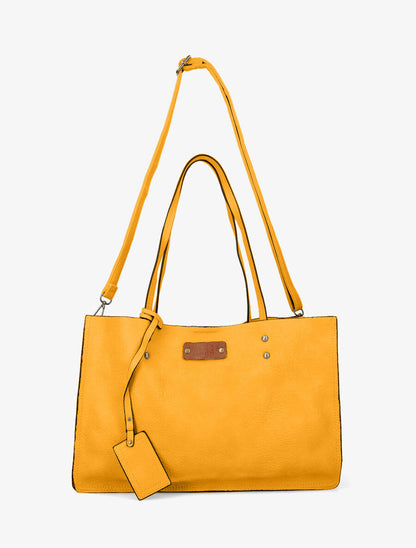 Sac à main Asiya - Jaune moutarde - 3