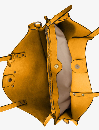 Sac à main Asiya - Jaune moutarde - 4