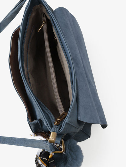 Sac besace Nilsa - Bleu - 4