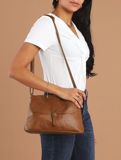 Sac besace Anita - Camel - 5