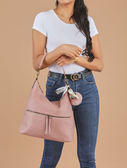 Sac à main Zina - Rose poudré - 5